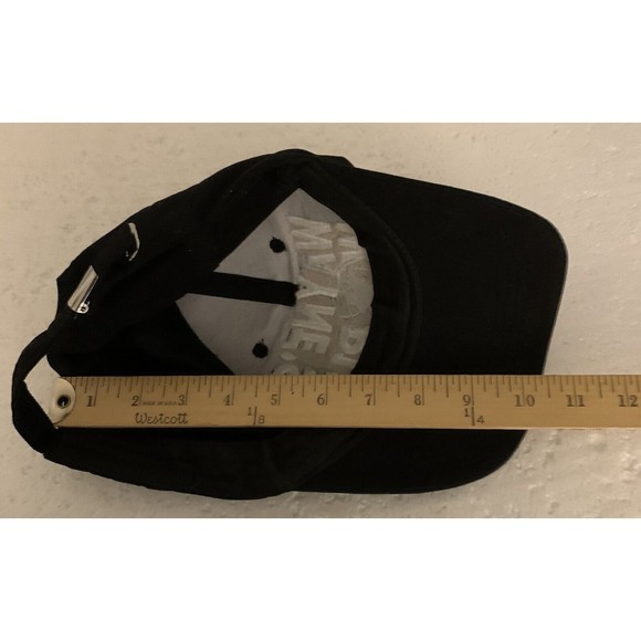 Waynes World Hat Cap Adjustable Black TV Show Movie Garth Mens 90s - Picture 14 of 14